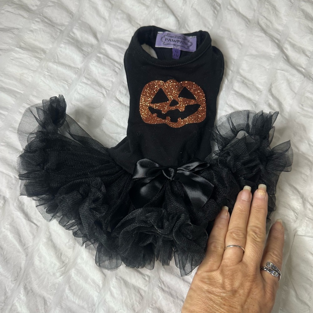 Black Halloween Pumpkin Tutu Costume 🌸🌸